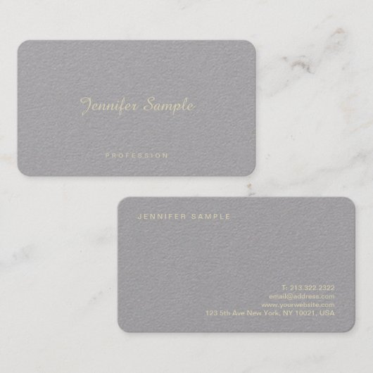 Professionele Elegante Eenvoudige Creatieve Luxe Visitekaartje (Voorkant / Achterkant)