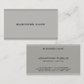 Professionele Elegante Eenvoudige Moderne Ontwerp  Visitekaartje (Voorkant / Achterkant)