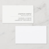 Professionele elegante eenvoudige Sjabloon Modern Visitekaartje (Voorkant / Achterkant)