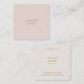 Professionele elegante eenvoudige Sjabloon Moderne Vierkante Visitekaartje (Voorkant / Achterkant)