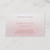 Professionele Elegante Eenvoudige Sjabloon Moderne Visitekaartje (Achterkant)