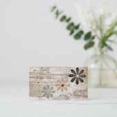 Professionele elegante  florale kromme visitekaartje (Staand voorkant)