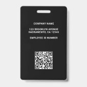 Professionele elegante foto en Logo Badge (Achterkant)