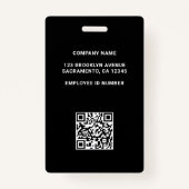 Professionele elegante foto en Logo Badge (Achterkant)