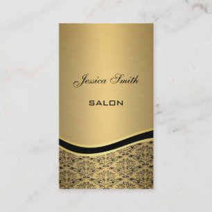 Professionele elegante glamoureuze damast gouden visitekaartje