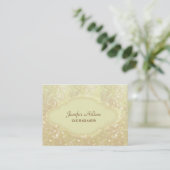 Professionele elegante glitter bokeh visitekaartje (Staand voorkant)