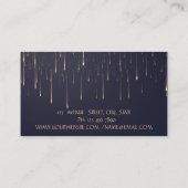 Professionele elegante Gold Foil Brush Stroke Driv Visitekaartje (Achterkant)