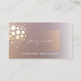 Professionele elegante gouden/bronzen confetti visitekaartje