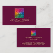 Professionele Elegante Gouden Kleur Tekst Luxe Visitekaartje (Voorkant / Achterkant)