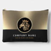 Professionele Elegante Gouden Leeuw Logo Etui (Voorkant)