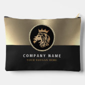 Professionele Elegante Gouden Leeuw Logo Etui (Achterkant)