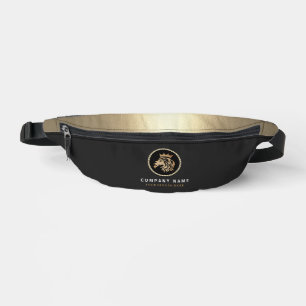 Professionele Elegante Gouden Leeuw Logo Heuptasje