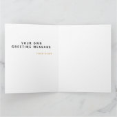 Professionele Elegante Gouden Leeuw Logo Kaart (Binnen)