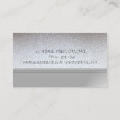 Professionele, elegante grafische glitterij, rode  visitekaartje (Achterkant)