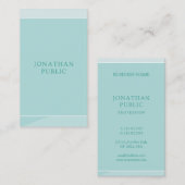 Professionele Elegante Groene Eenvoudige Sjabloon  Visitekaartje (Voorkant / Achterkant)