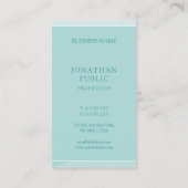 Professionele Elegante Groene Eenvoudige Sjabloon  Visitekaartje (Achterkant)