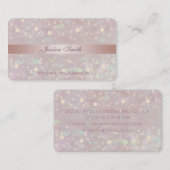 Professionele elegante hedendaagse glitter bokeh visitekaartje (Voorkant / Achterkant)