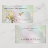 Professionele elegante holografische schilderservi visitekaartje (Voorkant / Achterkant)