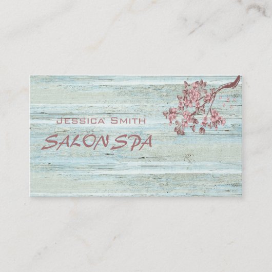 Professionele elegante houtextuur visitekaartje (Voorkant)