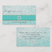 Professionele elegante keramische schuimsteen visitekaartje (Voorkant / Achterkant)