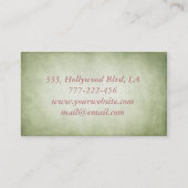 Professionele elegante  kerselboom visitekaartje (Achterkant)