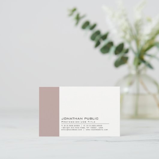Professionele Elegante  Kleur Creatieve Duidelijke Visitekaartje (Staand voorkant)