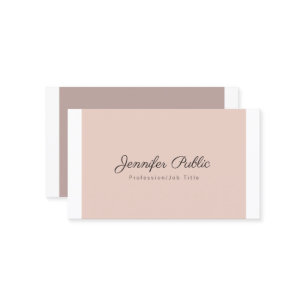 Professionele Elegante Kleuren Eenvoudige Chic Mod Visitekaartje