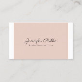 Professionele Elegante Kleuren Eenvoudige Chic Mod Visitekaartje (Voorkant)