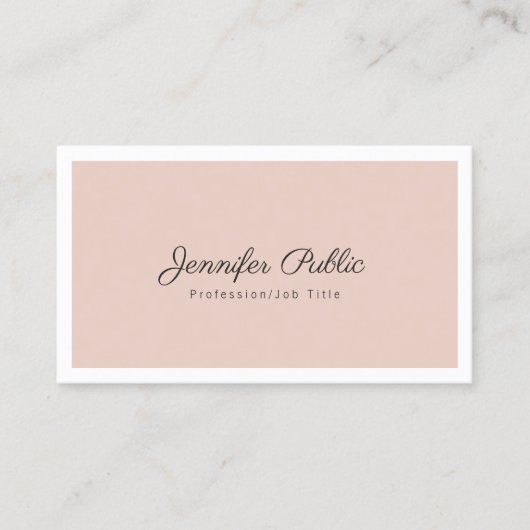 Professionele elegante kleuren Eenvoudige grafisch Visitekaartje (Voorkant)