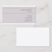 Professionele Elegante Kleuren Minimalistische Sja Visitekaartje (Voorkant / Achterkant)