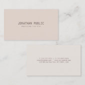 Professionele elegante kleuren Modern Clean Sjablo Visitekaartje (Voorkant / Achterkant)