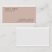 Professionele elegante kleuren Modern Slank Visitekaartje (Voorkant / Achterkant)