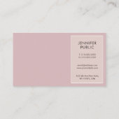 Professionele Elegante Kleuren Moderne Creatieve C Visitekaartje (Achterkant)