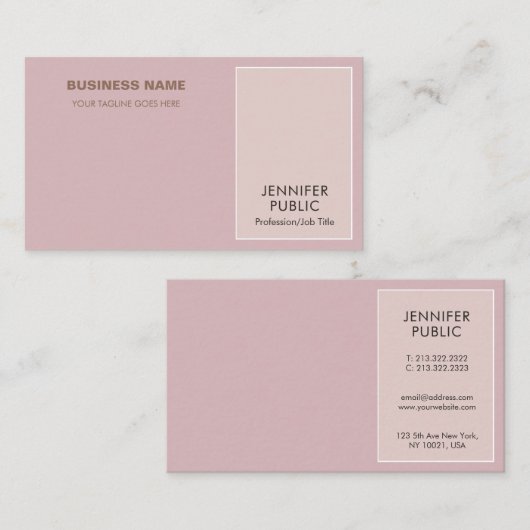 Professionele Elegante Kleuren Moderne Creatieve C Visitekaartje (Voorkant / Achterkant)