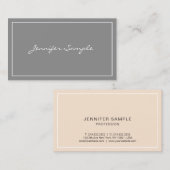 Professionele elegante kleuren stijlvolle moderne  visitekaartje (Voorkant / Achterkant)