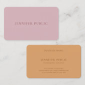 Professionele Elegante Kleurenharmonie Eenvoudige  Visitekaartje (Voorkant / Achterkant)