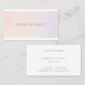 Professionele elegante kleurenharmonie Modern Plai Visitekaartje (Voorkant / Achterkant)