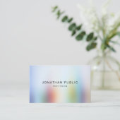 Professionele Elegante Kleurrijke Sjabloon Modern Visitekaartje (Staand voorkant)