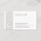 Professionele elegante Logo in bedrijf Modern Visitekaartje (Voorkant)