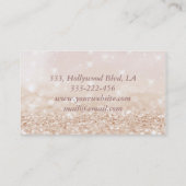 Professionele elegante luxe bokeh butterfly visitekaartje (Achterkant)