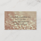 Professionele elegante luxe chic bokeh orchid visitekaartje (Achterkant)