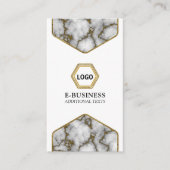 Professionele Elegante Marmeren Glitters Modern Visitekaartje (Voorkant)