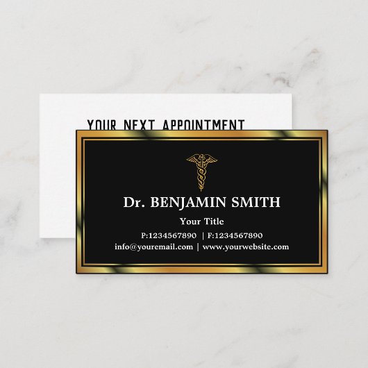 Professionele Elegante Medische Zorg Afspraak Afsprakenkaartje