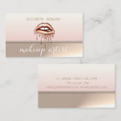 Professionele elegante metalen druppelaar visitekaartje (Voorkant / Achterkant)