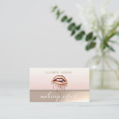 Professionele elegante metalen druppelaar visitekaartje (Staand voorkant)