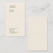 Professionele, elegante, minimalistische moderne c visitekaartje (Voorkant / Achterkant)