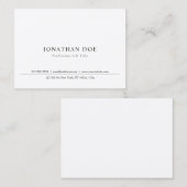 Professionele Elegante Minimalistische Sjabloon Cl Visitekaartje (Voorkant / Achterkant)