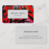 Professionele elegante moderne Abstracte #11 Visitekaartje (Voorkant / Achterkant)