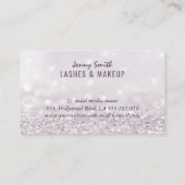 Professionele elegante moderne bokeh-vlindermake-u visitekaartje (Achterkant)