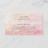 Professionele elegante moderne bokeh-vlindermake-u visitekaartje (Achterkant)